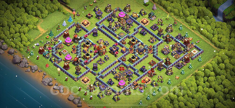 Anti Everything TH16 Base Plan with Link, Hybrid, Copy Town Hall 16 Design 2024, #10