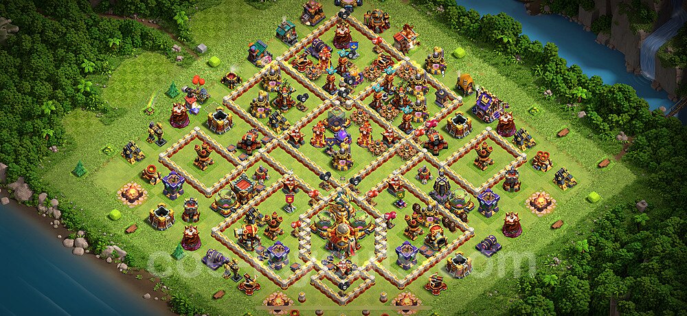Municipio livello 16 Base + Link - Miglior Disposizione Villaggio per Difesa COC 2025 TH16 - #42