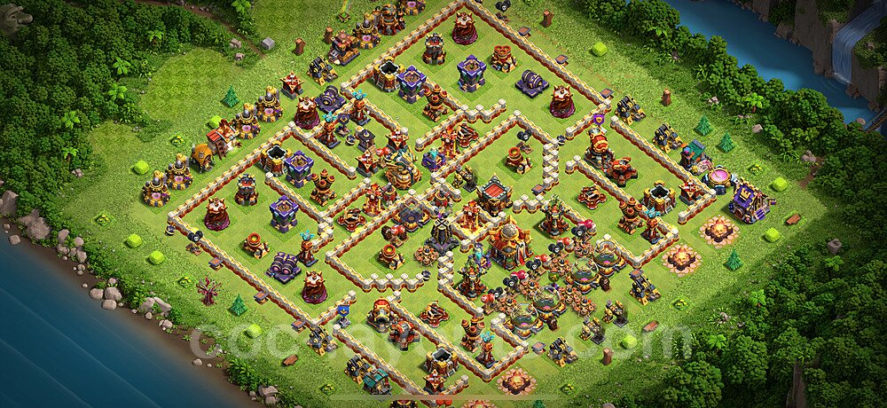 Municipio livello 16 Base + Link - Miglior Disposizione Villaggio per Difesa COC 2025 TH16 - #57