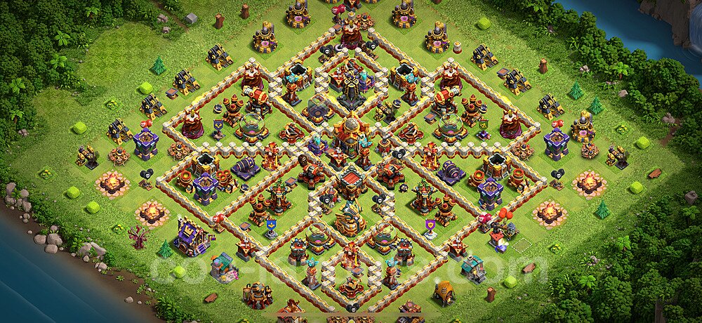 Топ Расстановка базы ТХ 16 2025 Анти 2 Звезды Скопировать, Гибридные, #60