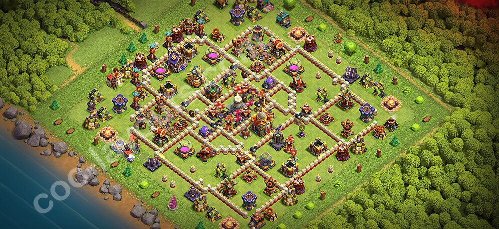 Diseño de aldea Anti 3 Estrellas Ayuntamiento 16 Copiar - COC TH16 Perfecta Distribucion 2026 + Enlace - #84