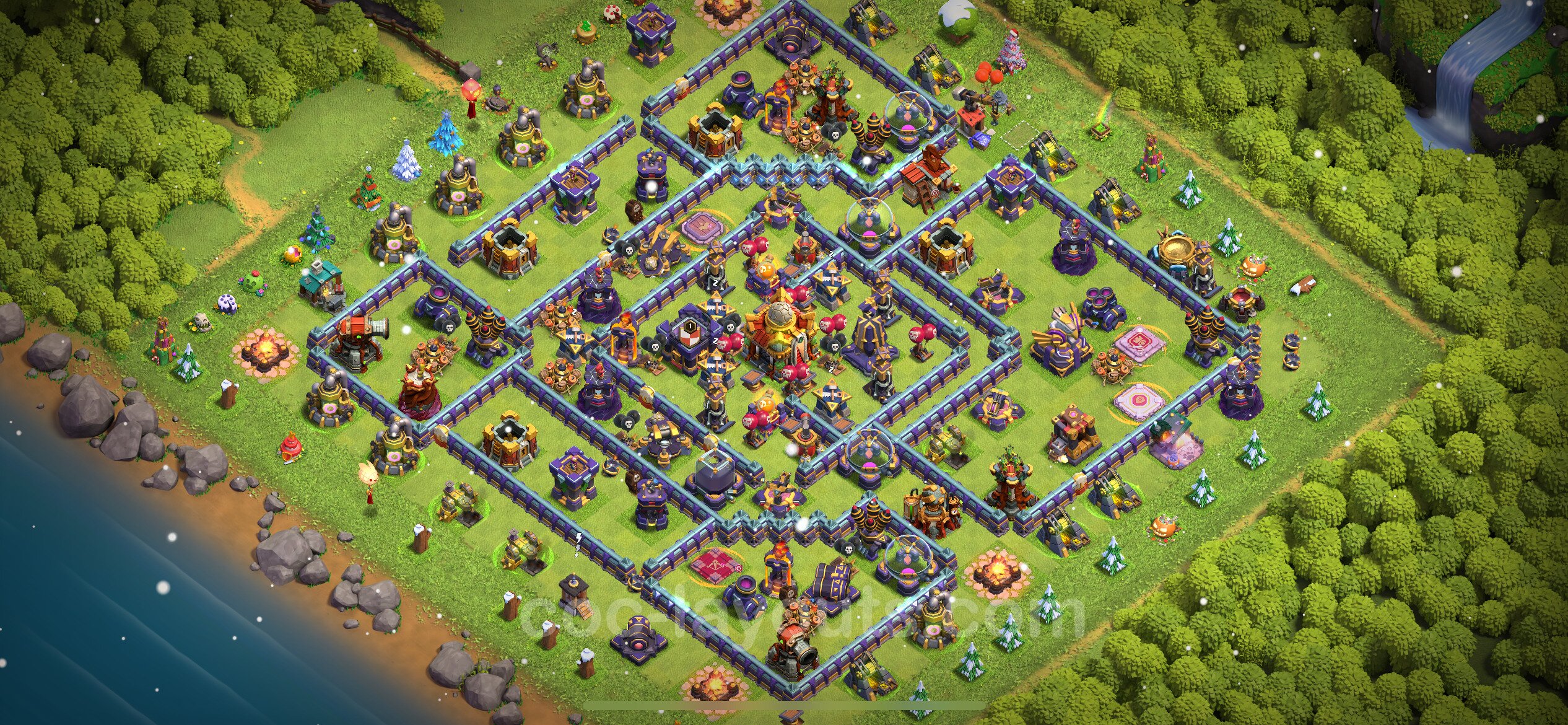 Farming Base TH16 with Link, Anti Everything Clash of Clans 2024