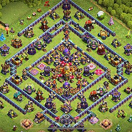 Base plan TH16 (design / layout) with Link, Anti 2 Stars, Hybrid for Farming 2024, #2