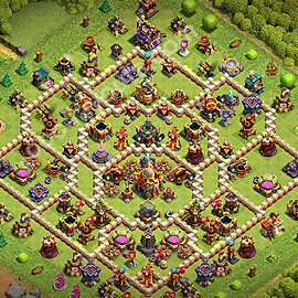 Base plan TH16 (design / layout) with Link, Anti 3 Stars, Hybrid for Farming 2026, #22