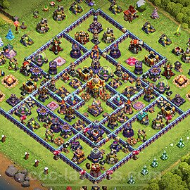 Base plan TH16 (design / layout) with Link, Anti 3 Stars for Farming 2024, #3