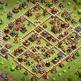 Base plan TH16 (design / layout) with Link, Anti 3 Stars, Hybrid for Farming 2026, #32