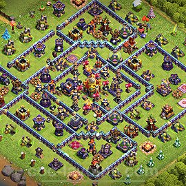 Base plan TH16 (design / layout) with Link, Anti Everything for Farming 2024, #4