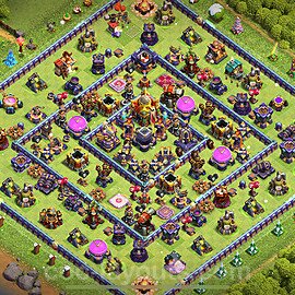 Base plan TH16 (design / layout) with Link, Anti Air / Electro Dragon for Farming 2024, #8