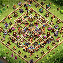 Base plan TH16 (design / layout) with Link, Anti 3 Stars for Farming 2026, #9