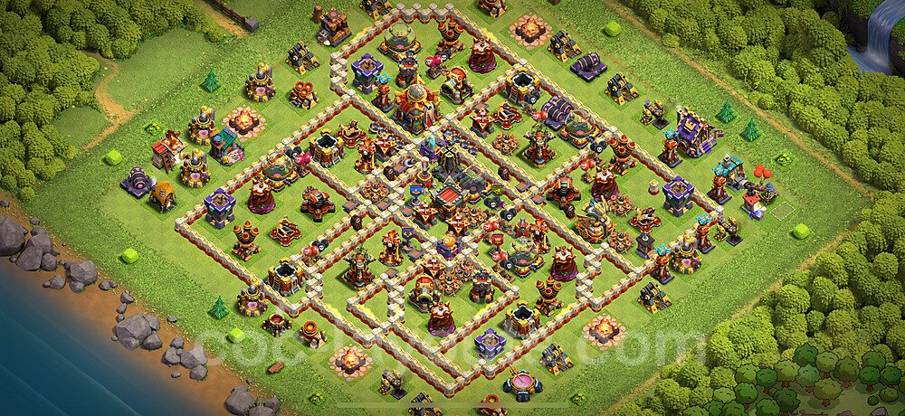 Gute Base für Farm RH16 + Link, Anti 3 Sterne 2025 - COC Rathaus 16 - #27