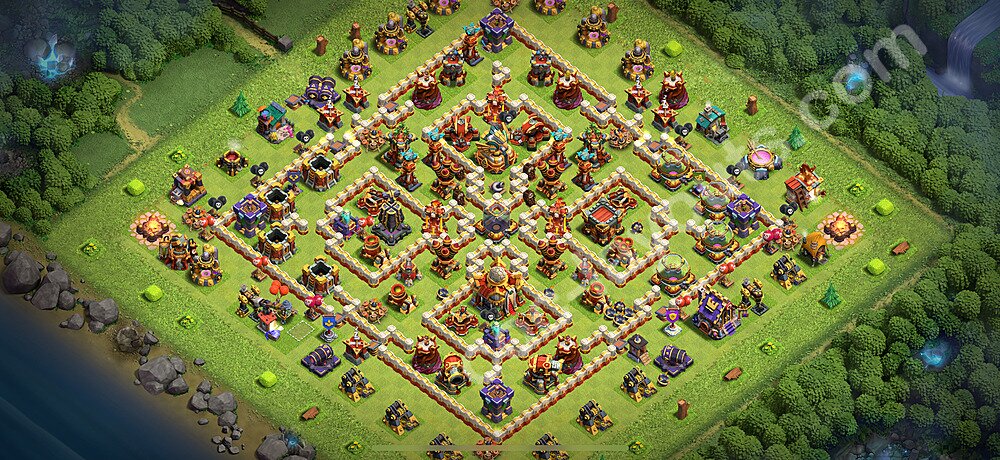 Gute Base für Farm RH16 + Link, Anti 3 Sterne, Hybrid 2025 - COC Rathaus 16 - #31