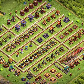 TH16 Funny Troll Base Plan with Link, Copy Town Hall 16 Art Design 2026, #2