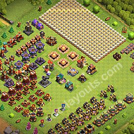 Troll Funny Diseño de aldea Ayuntamiento 16 Copiar - COC TH16 Perfecta Art Distribucion 2026 + Enlace - #5