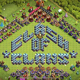 TH16 Funny Troll Base Plan with Link, Copy Town Hall 16 Art Design 2024, #7