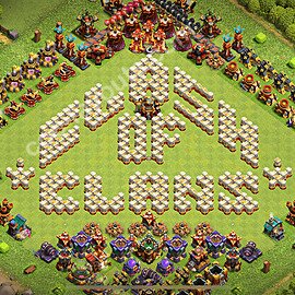 TH16 Funny Troll Base Plan with Link, Copy Town Hall 16 Art Design 2026, #7