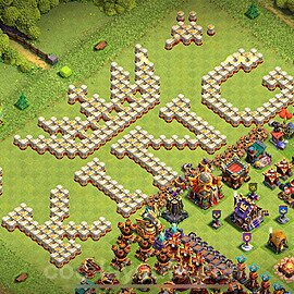 Troll Funny Diseño de aldea Ayuntamiento 16 Copiar - COC TH16 Perfecta Art Distribucion 2025 + Enlace - #8