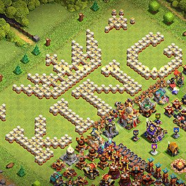 Municipio livello 16 Troll Funny Base + Link - Miglior Art Disposizione Villaggio COC 2026 TH16 - #8