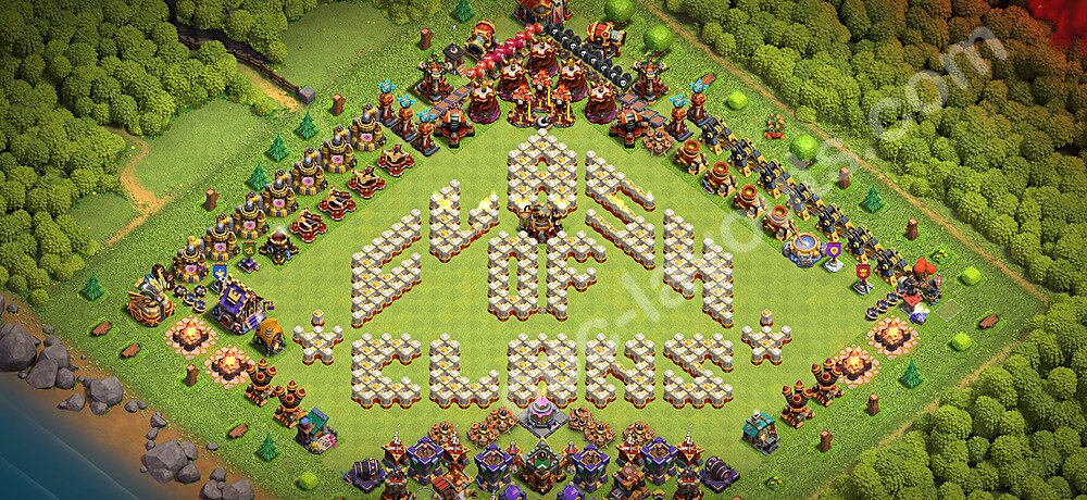Top Base de Troll Funny HDV 16 + Lien (Link) 2026 - Hôtel de Ville 16 Art Base Copier - #7
