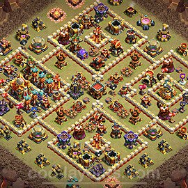 Layout para Guerra CV16 com link, Anti Ar / Electro Dragão 2025 - Centro de Vila 16, #105
