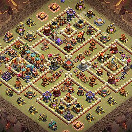Municipio livello 16 Base di Guerra + Link, Anti Air / Electro Dragon - Anti 3 Stelle Disposizione Villaggio COC 2026 TH16 - #105