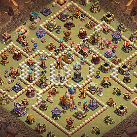Municipio livello 16 Base di Guerra + Link - Anti 3 Stelle Disposizione Villaggio COC 2026 TH16 - #106