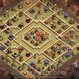 Municipio livello 16 Base di Guerra + Link, Anti 2 stelle - Miglior Disposizione Villaggio COC 2025 TH16 - #107