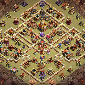 Top Anti 2 Etoiles Base de Guerre HDV 16 + Lien (Link) 2025 gdc - Hôtel de Ville 16 Base Copier - #115