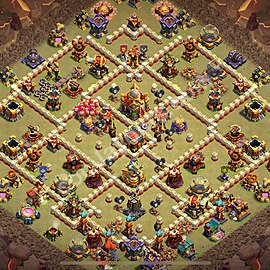 Top Anti 3 Etoiles Base de Guerre HDV 16 + Lien (Link), Anti tout 2025 gdc - Hôtel de Ville 16 Base Copier - #118