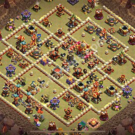 Top Base de Guerre HDV 16 + Lien (Link), Anti tout 2025 gdc - Hôtel de Ville 16 Base Copier - #119