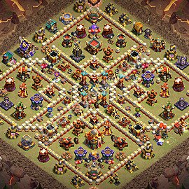 Top Anti 3 Etoiles Base de Guerre HDV 16 + Lien (Link) 2026 gdc - Hôtel de Ville 16 Base Copier - #123