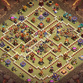 Municipio livello 16 Base di Guerra + Link, Anti Air / Electro Dragon - Anti 3 Stelle Disposizione Villaggio COC 2026 TH16 - #124