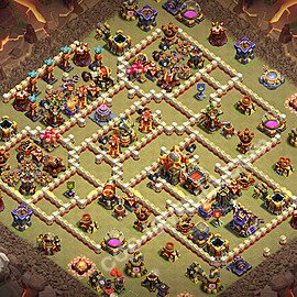 Top Anti 3 Etoiles Base de Guerre HDV 16 + Lien (Link) 2026 gdc - Hôtel de Ville 16 Base Copier - #139