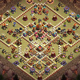 Die Anti 3 Sterne Clan War Base RH16 + Link, Anti Alles 2026 - COC Rathaus Level 16 Kriegsbase (CK / CW) - #14