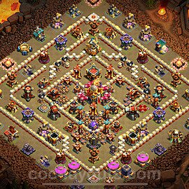 TH16 War Base Plan with Link, Anti Everything, Copy Town Hall 16 CWL Design 2024, #17