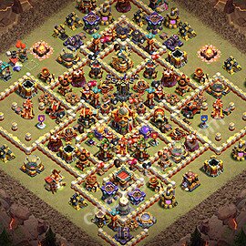Die Anti 2 Sterne Clan War Base RH16 + Link, Anti Air / Electro Dragon 2026 - COC Rathaus Level 16 Kriegsbase (CK / CW) - #27