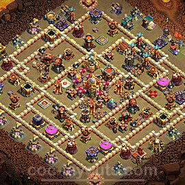 TH16 War Base Plan with Link, Anti Everything, Copy Town Hall 16 CWL Design 2024, #29