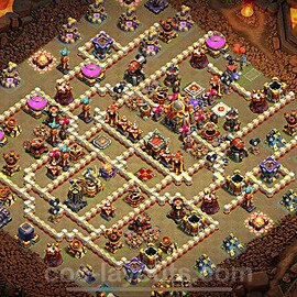 TH16 War Base Plan with Link, Anti Everything, Copy Town Hall 16 CWL Design 2024, #31