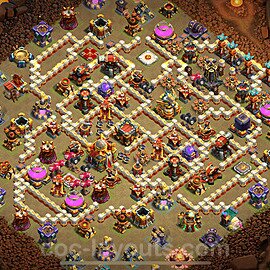 TH16 War Base Plan with Link, Copy Town Hall 16 CWL Design 2024, #36