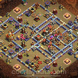 Municipio livello 16 Base di Guerra + Link, Anti tutto - Miglior Disposizione Villaggio COC 2024 TH16 - #50