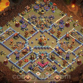 TH16 War Base Plan with Link, Anti Everything, Copy Town Hall 16 CWL Design 2024, #51