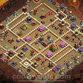 TH16 War Base Plan with Link, Anti Everything, Copy Town Hall 16 CWL Design 2024, #53