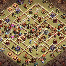 Municipio livello 16 Base di Guerra + Link, Anti Air / Electro Dragon - Anti 2 Stelle Disposizione Villaggio COC 2026 TH16 - #61