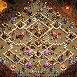 TH16 War Base Plan with Link, Anti Everything, Copy Town Hall 16 CWL Design 2024, #63