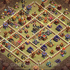 Die Clan War Base RH16 + Link, Anti 3 Sterne 2025 - COC Rathaus Level 16 Kriegsbase (CK / CW) - #67