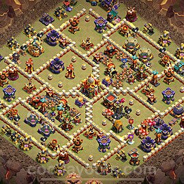 Die Anti 3 Sterne Clan War Base RH16 + Link 2025 - COC Rathaus Level 16 Kriegsbase (CK / CW) - #69