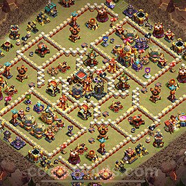 Diseño de aldea para Guerra Ayuntamiento 16 Copiar - COC TH16 Perfecta Distribucion 2025 + Enlace - #85