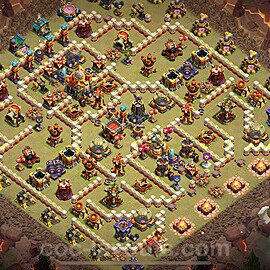 Municipio livello 16 Base di Guerra + Link - Miglior Disposizione Villaggio COC 2025 TH16 - #93