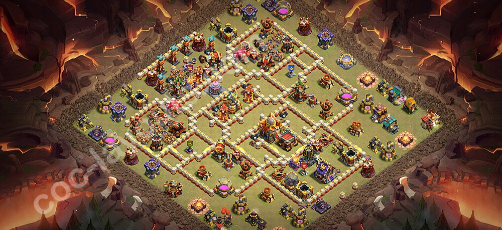 Top Anti 3 Etoiles Base de Guerre HDV 16 + Lien (Link) 2026 gdc - Hôtel de Ville 16 Base Copier - #139