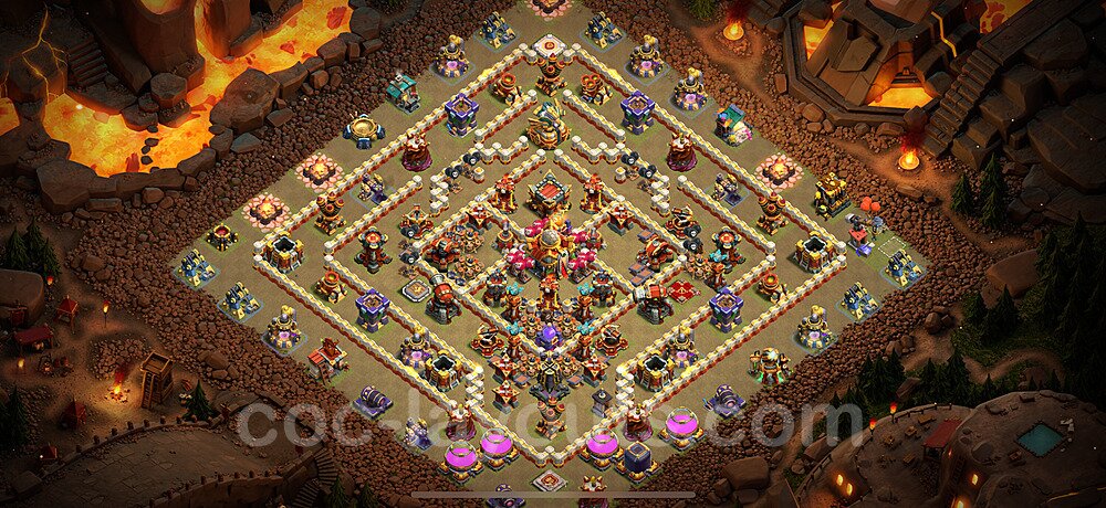 TH16 War Base Plan with Link, Anti Everything, Copy Town Hall 16 CWL Design 2024, #17