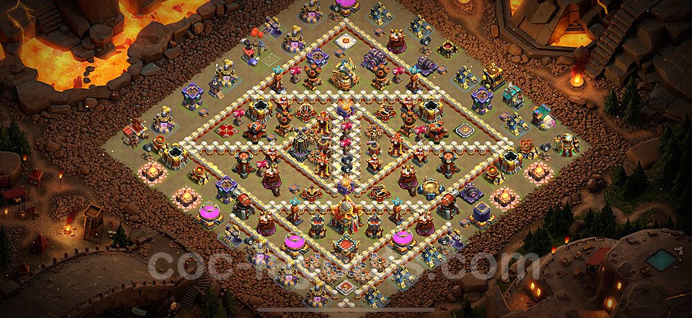 TH16 War Base Plan with Link, Copy Town Hall 16 CWL Design 2024, #18